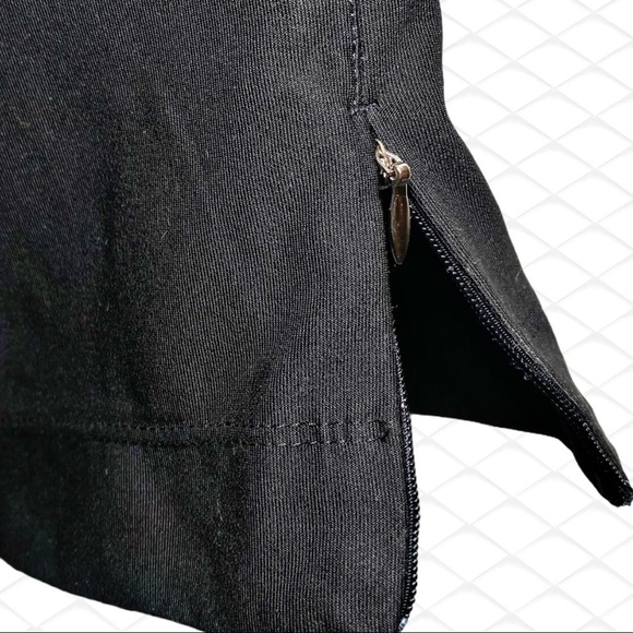 LUCY Everyday Black Classic Stretchy High Rise Wide Leg Capri Yoga Pants, Small - Picture 7 of 9